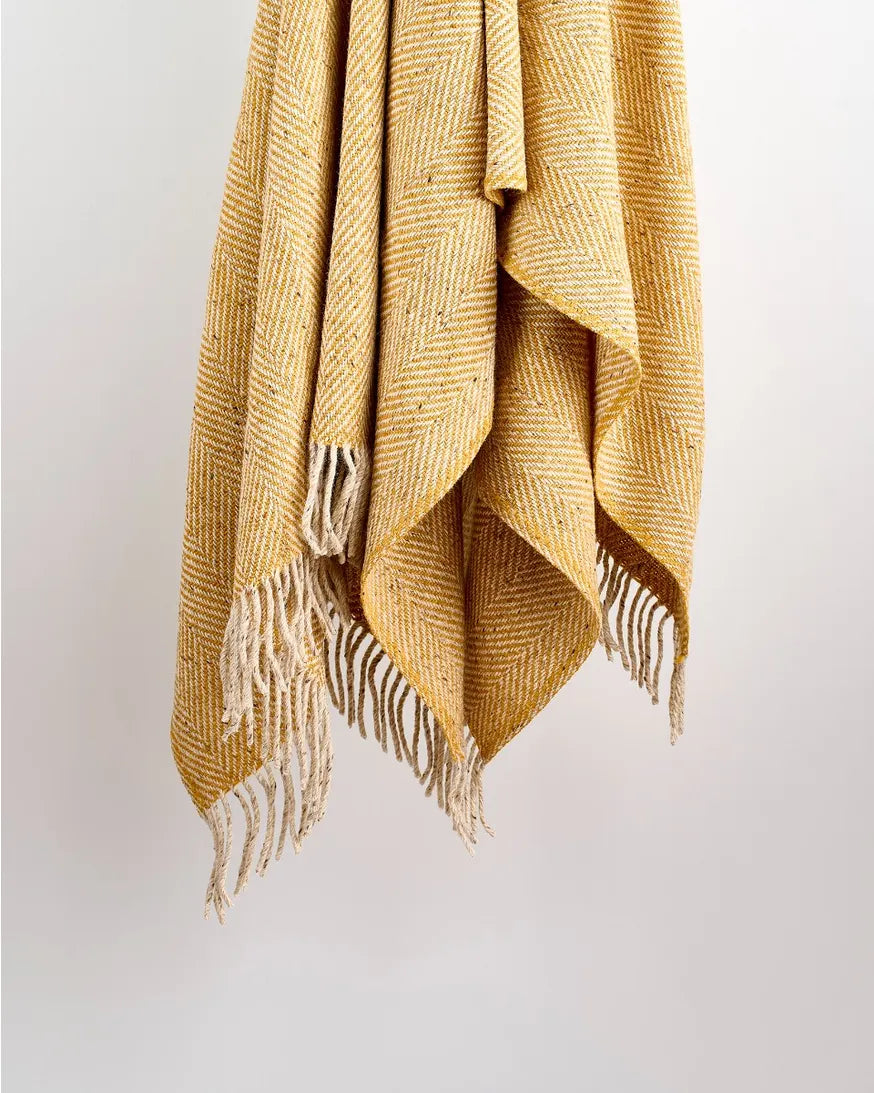 Wolldecke Heavy Donegal Yellow and Oatmeal