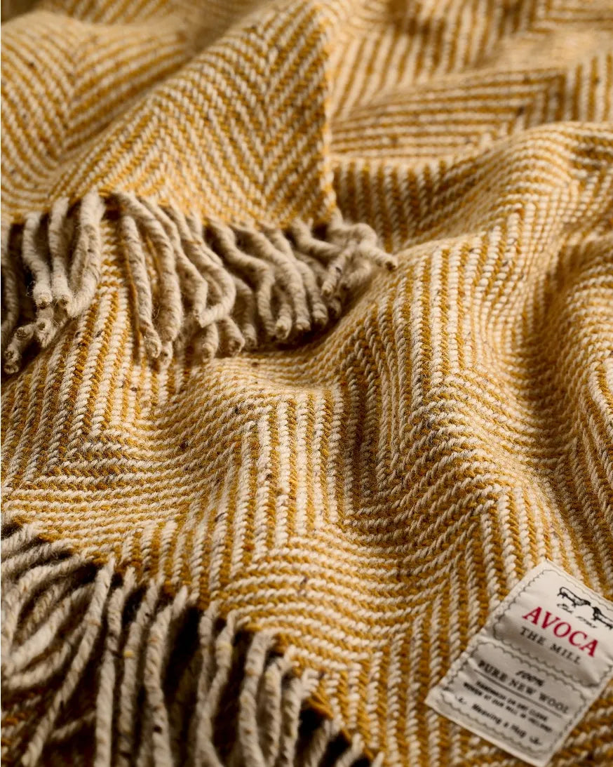 Wool blanket Heavy Donegal Peat