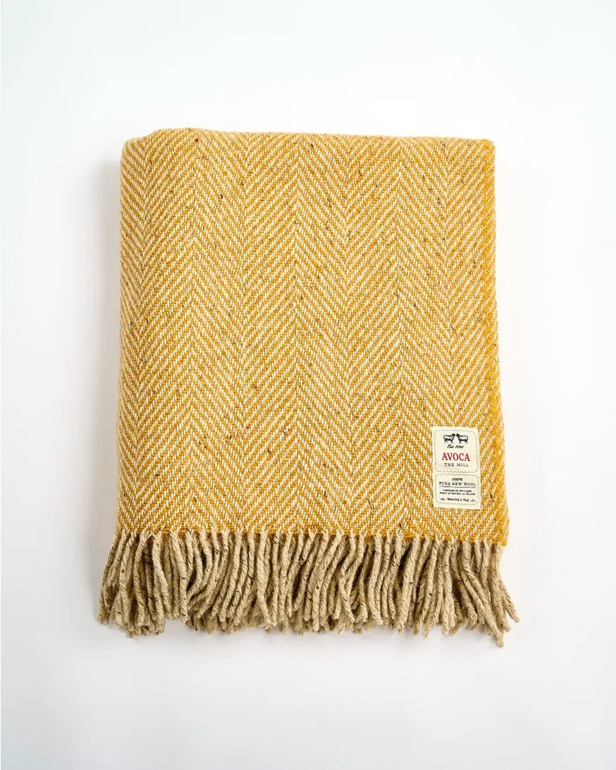 Wool blanket Heavy Donegal Peat