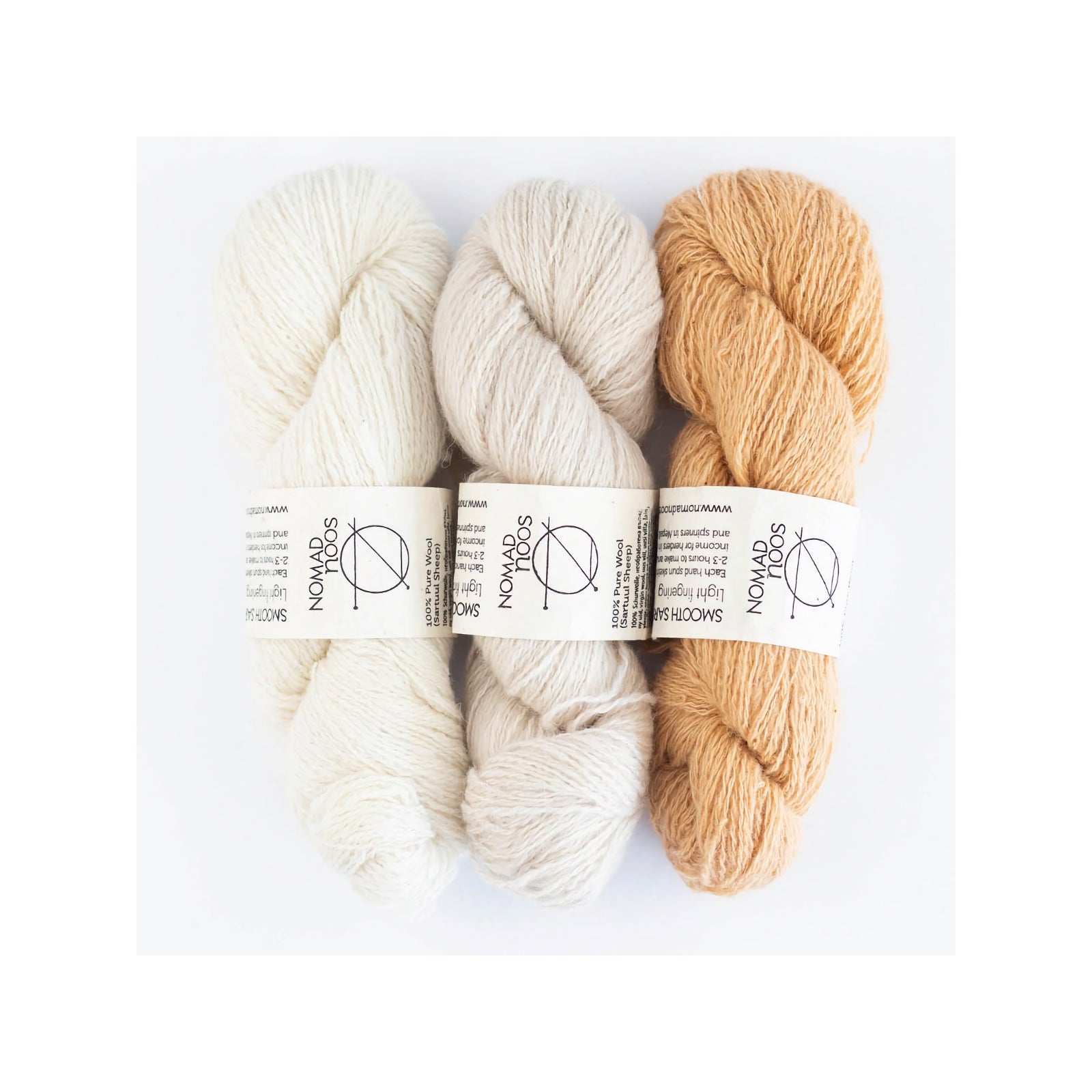 Smooth Sartuul Sheep Wool 2-Ply Light Fingering
