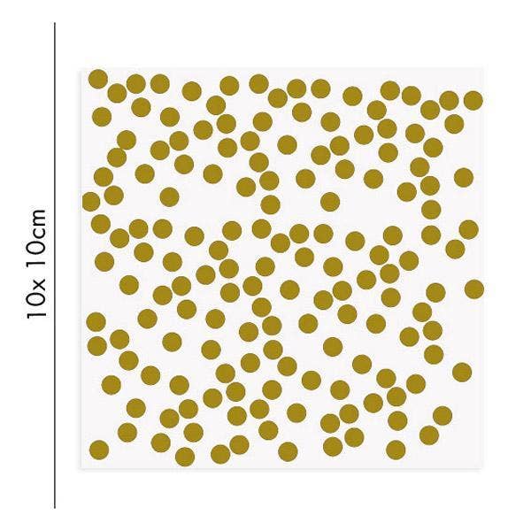 Porzellansticker Goldene Punkte