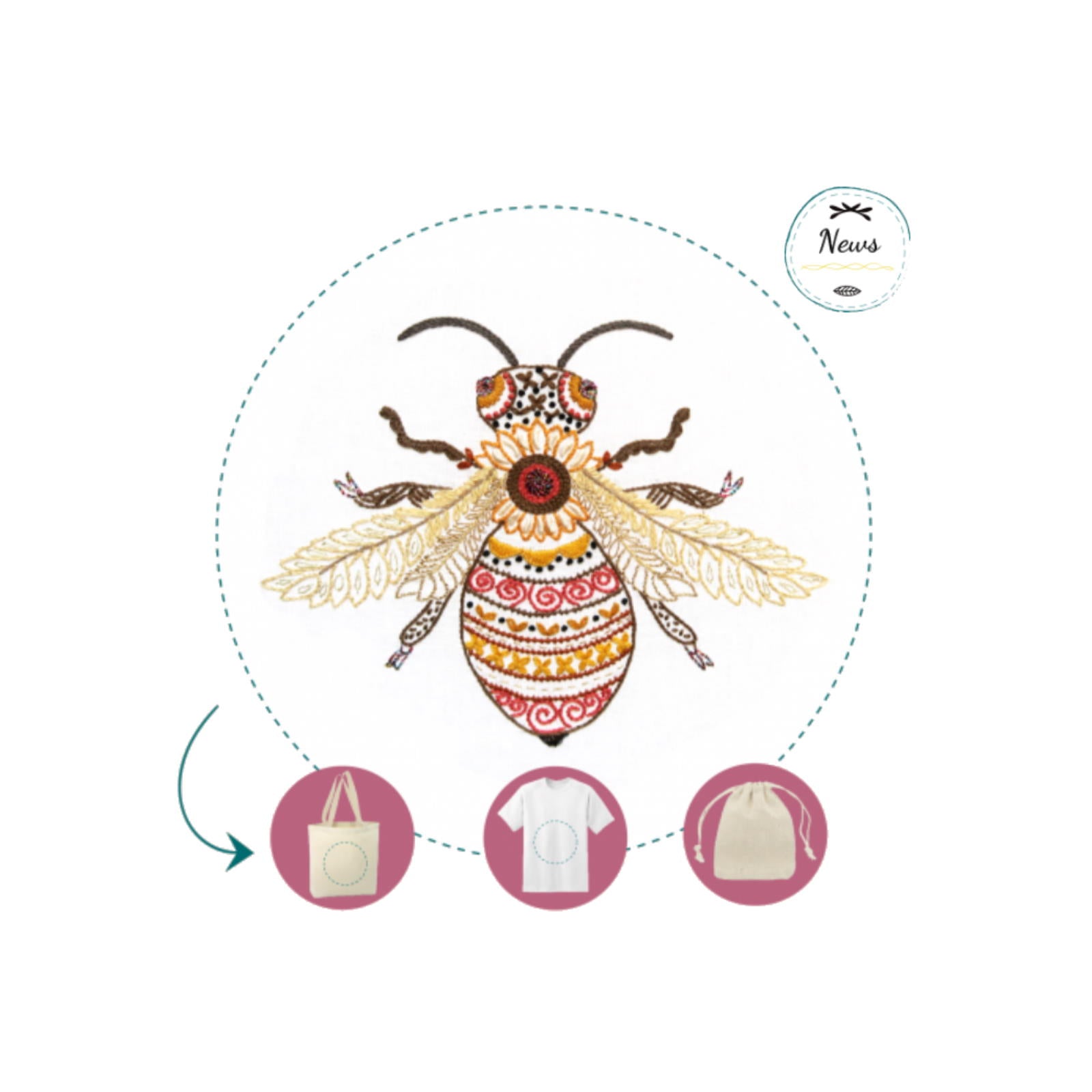 Easy Custo - Mireille l'abeille - Size M