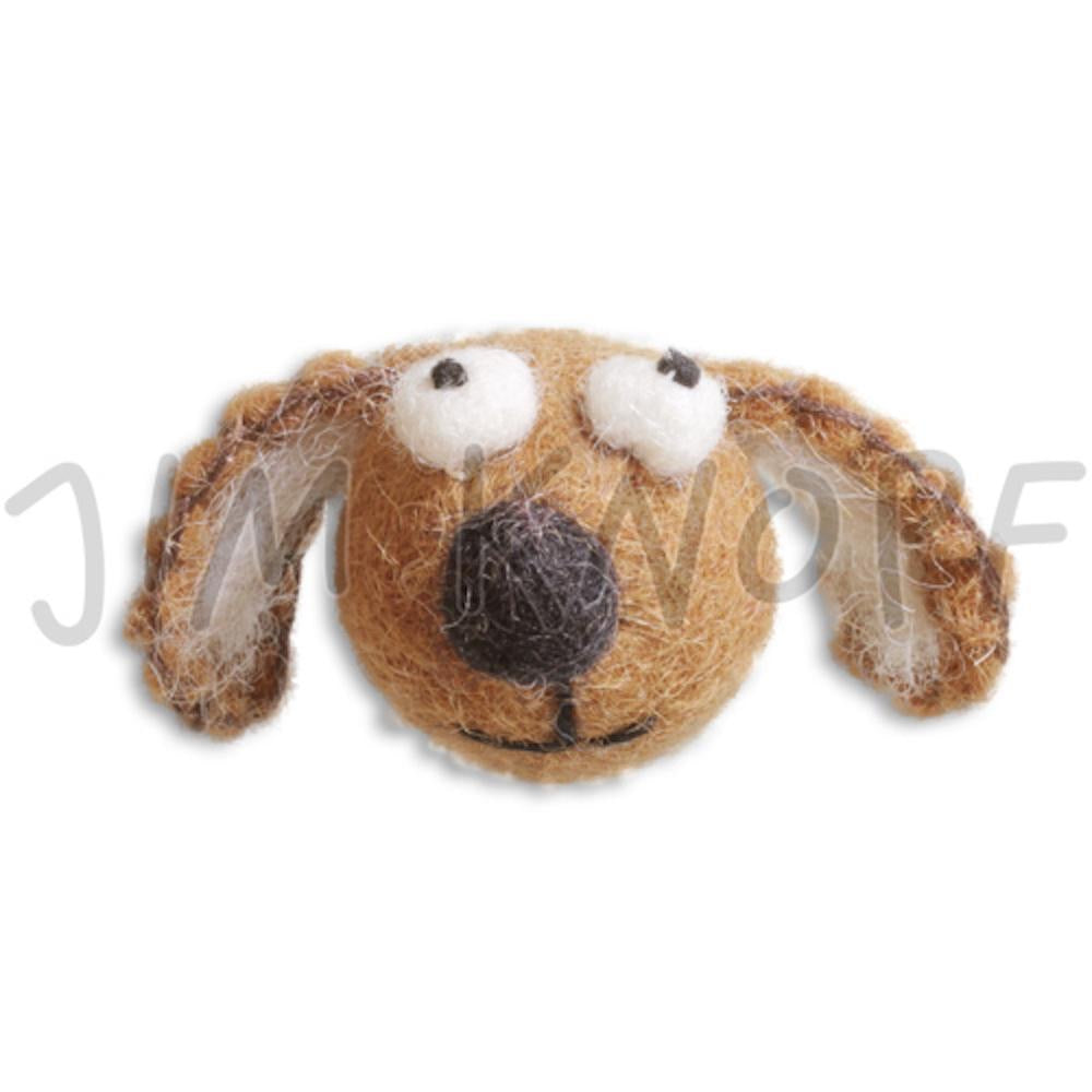 Wool felt dog figure