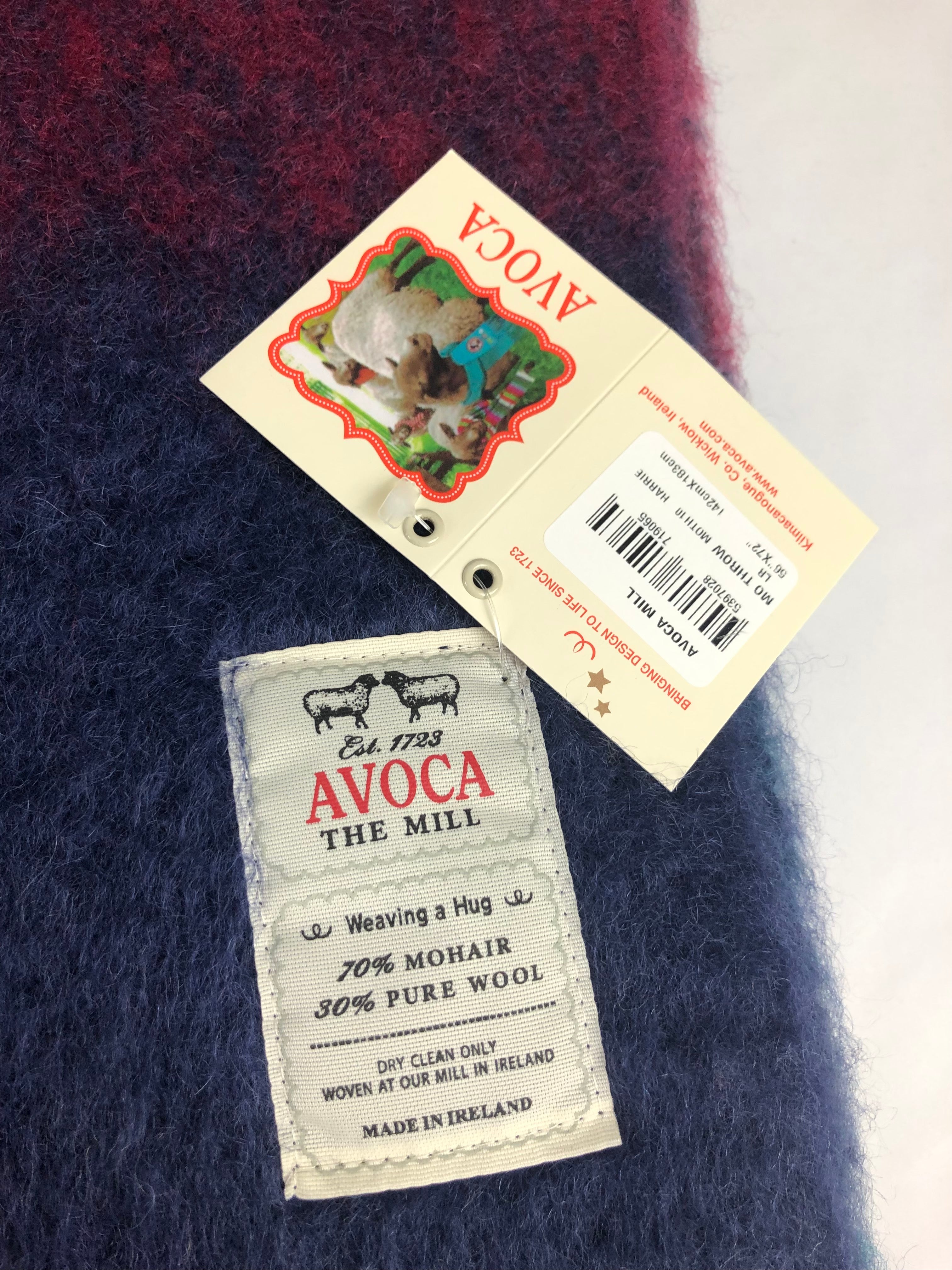 Wolldecke Mohair von Avoca 142x180 Harriet