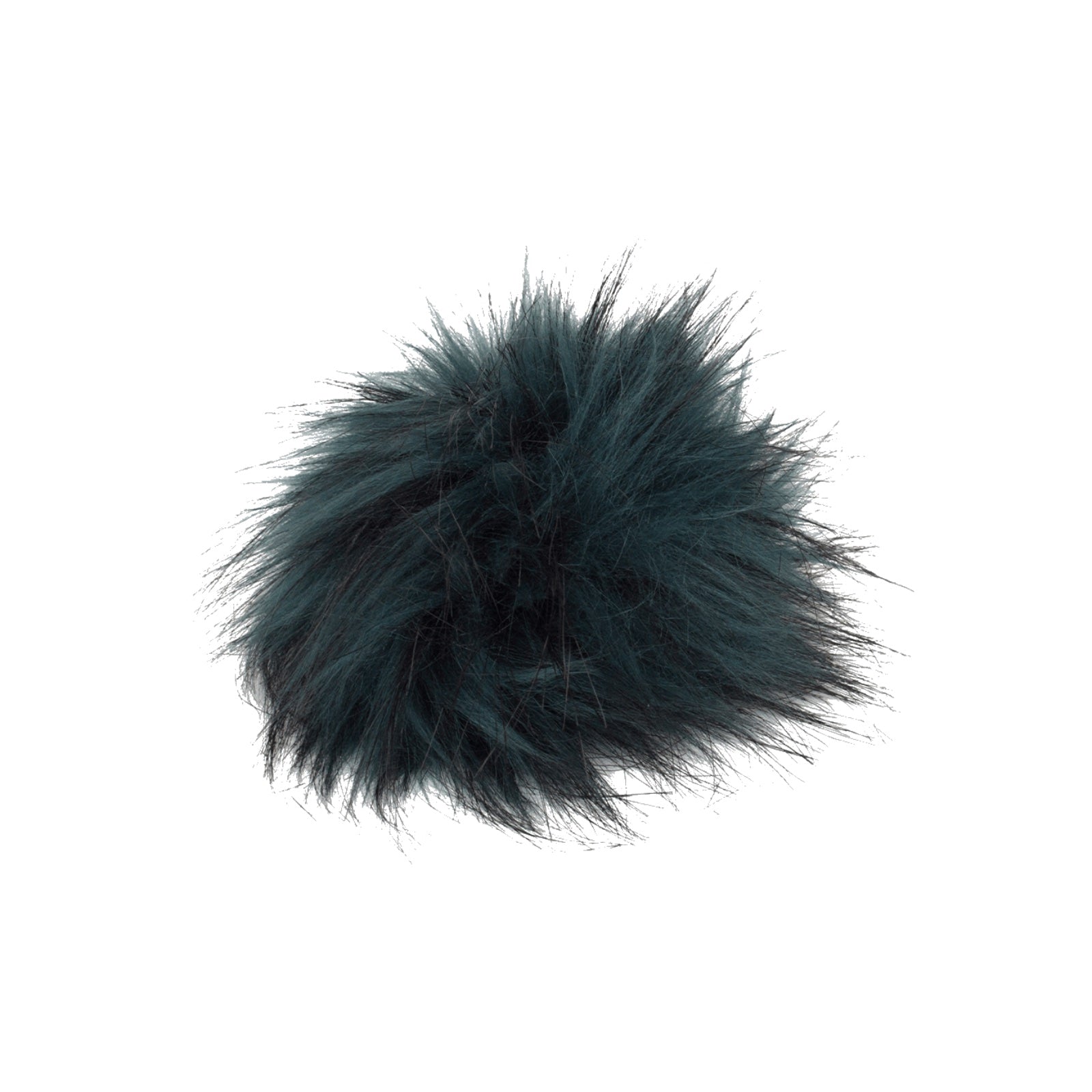 Fell Pompon für Mützen, mit Druckknopf