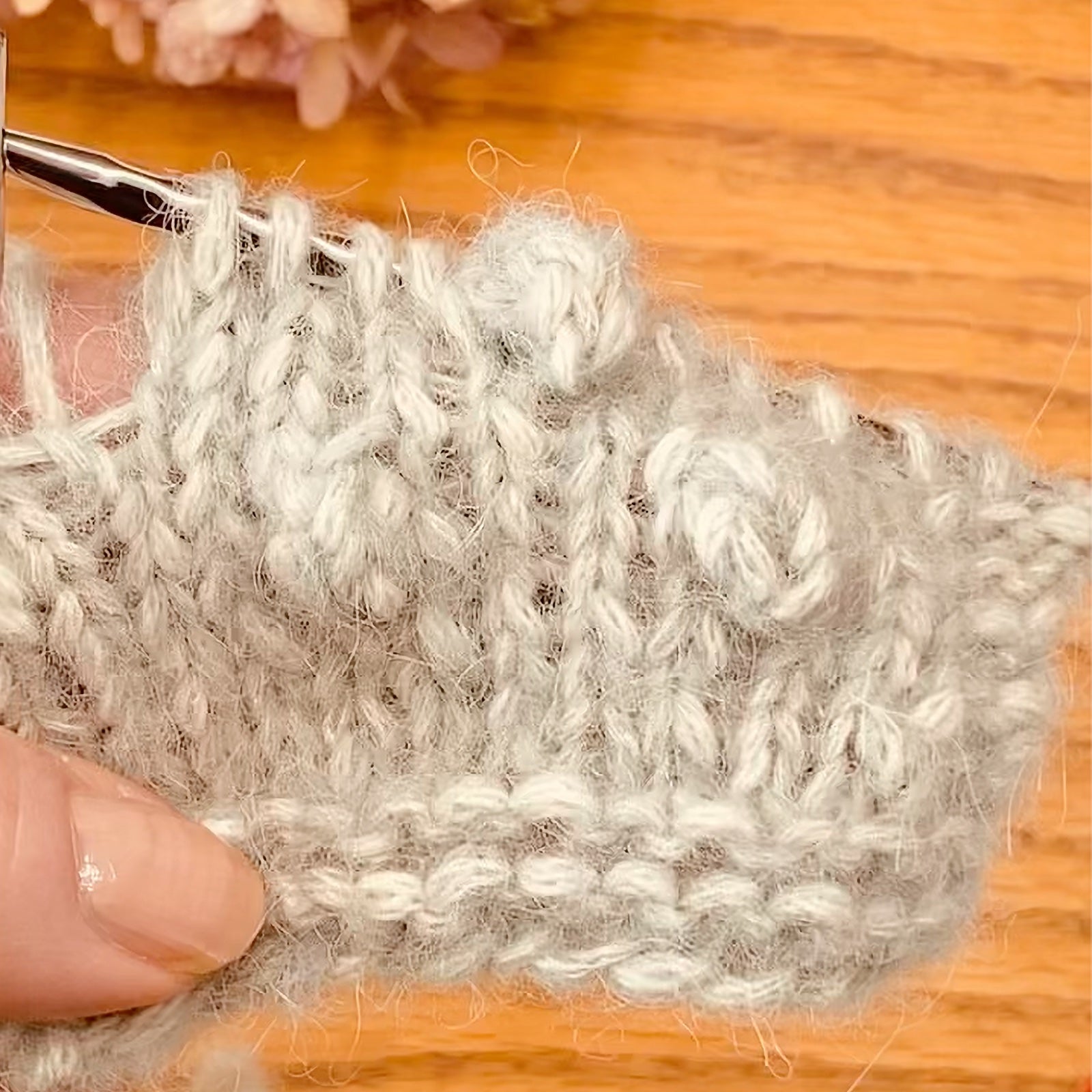 Noppen stricken ohne Wenden