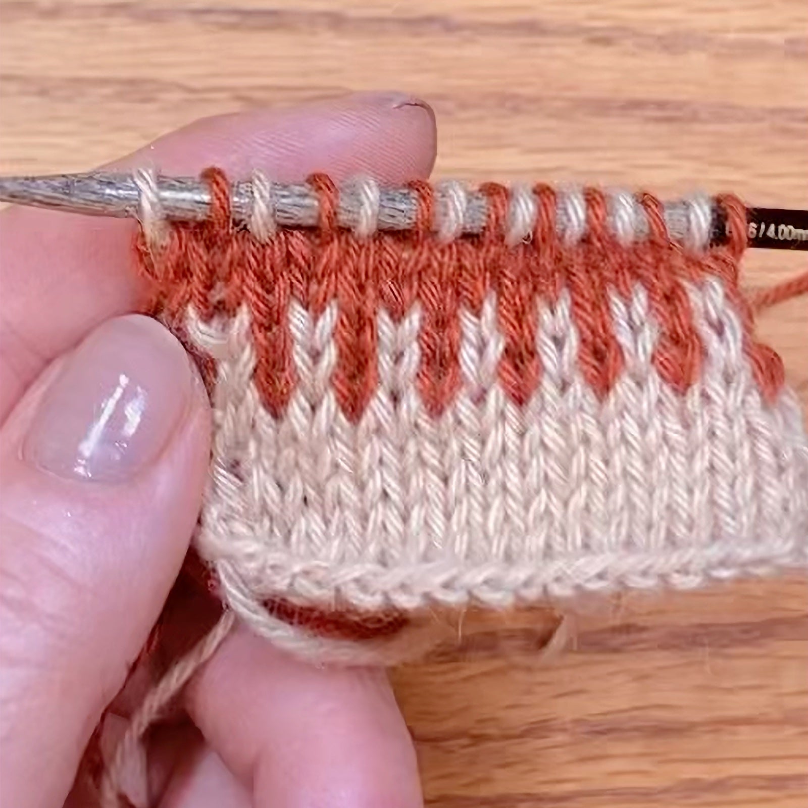 Colorwork in Rückreihen - the easy way